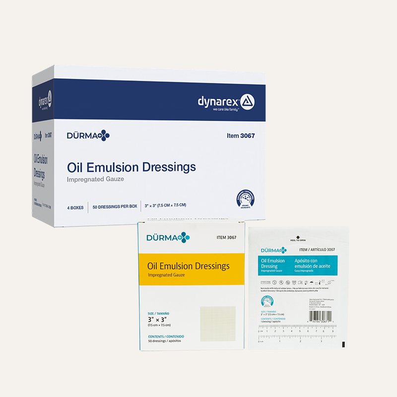 [PTQ-100001014] Durma+ Oil Emulsion Dressings (3"x3")
