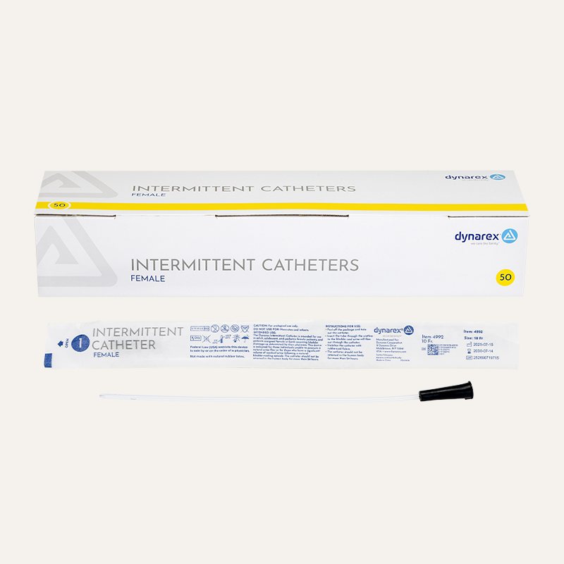 [PTQ-100001337] Dynarex Intermittent Catheters (Female) 10Fr, Sterile Black)