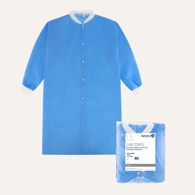 [PTQ-100002009] Dynarex Disposable Lab Coats (BLUE 2XL)