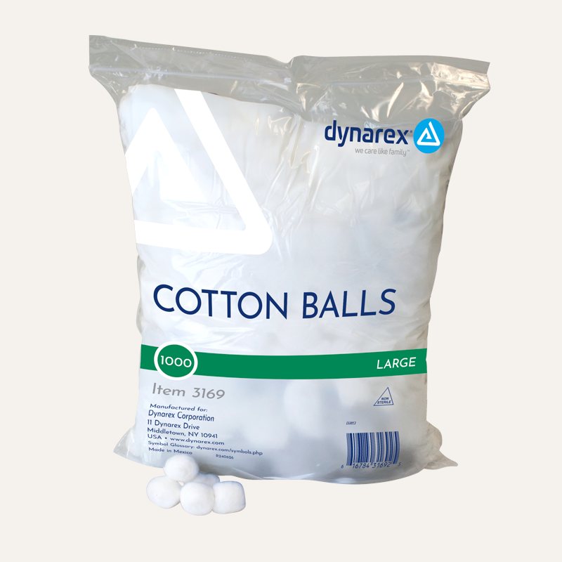 [PTQ-100002220] Dynarex Cotton Balls — Non-Sterile (Large)