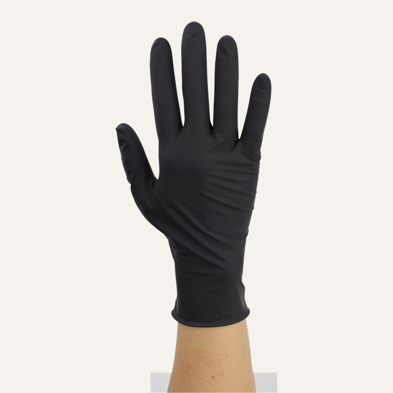 [PTQ-100002452] SafeTouch Black Arrow Latex Exam Gloves, Powder-Free (Gloves- Powder-Free - L)