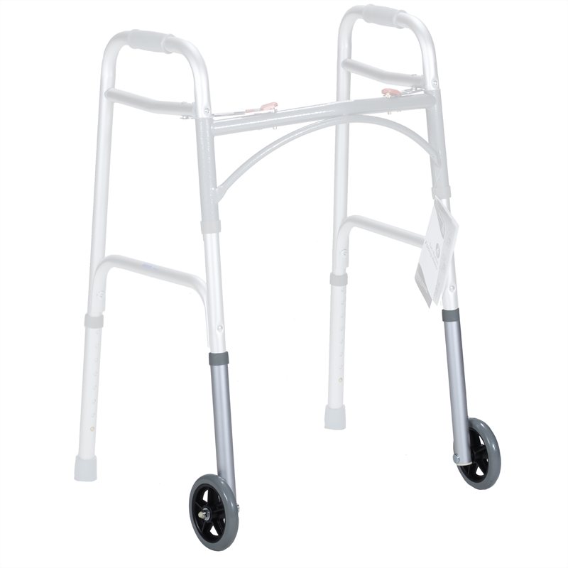 Dynarex 10162 10163 Walker Extension Leg with Wheel