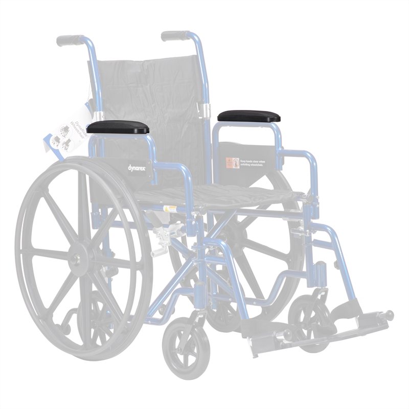 [PTQ-100002797] Dynarex DynaRide Wheelchair Full Length Arm Pad - Pair