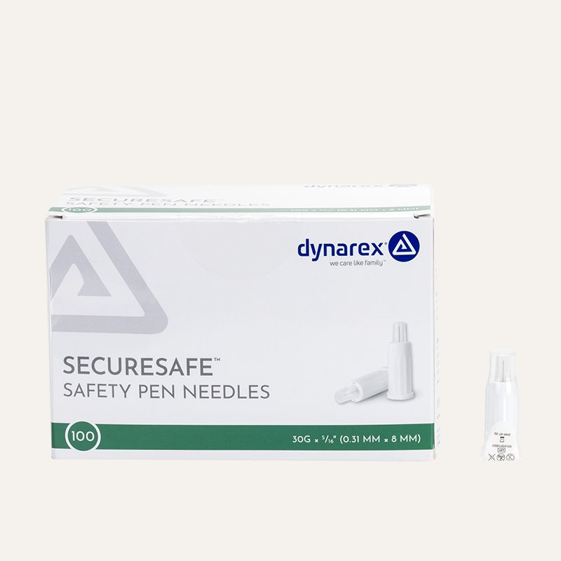 [PTQ-100003613] Dynarex SecureSafe™ Safety Pen Needle 30G - 8mm