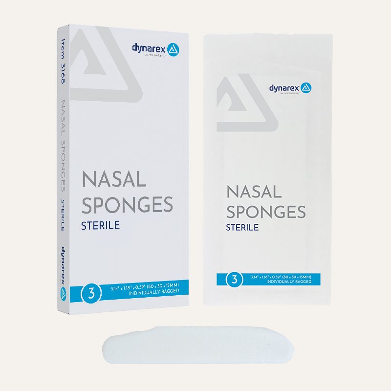 Dynarex Nasal Sponges, Foil Pack