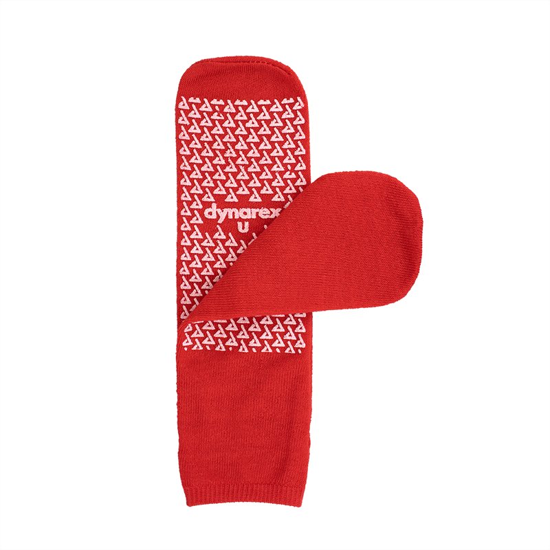 [PTQ-100003743] Dynarex Universal Slipper Socks - Red