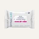 DynaCare Feminine Hygiene Wipe Pack - 40 wipes per pack, 5.5" x 8"
