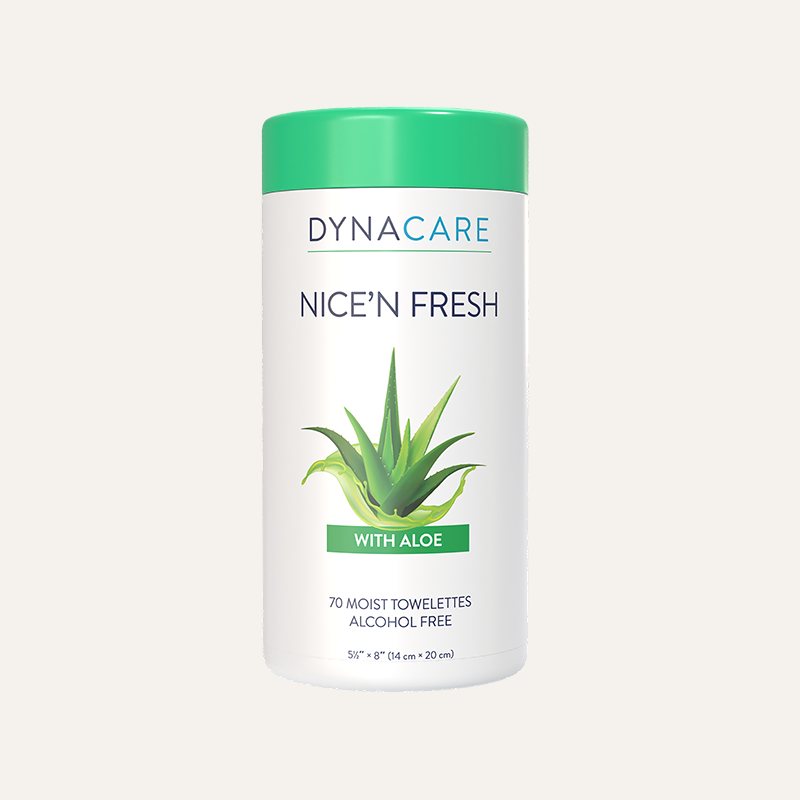 DynaCare Nice'n Fresh Towelette 5.5" x 8" 70 wipes/canister