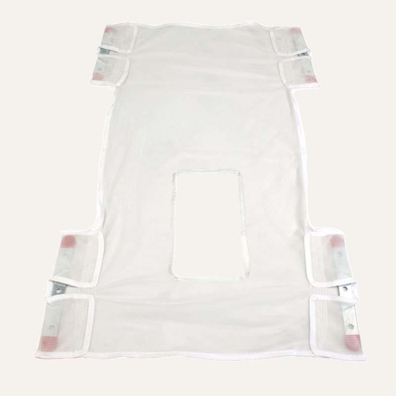 [PTQ-100003819] Dynarex Standard Seat/Back Sling w/ Commode Opening - Mesh