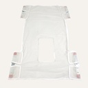 Dynarex Standard Seat/Back Sling w/ Commode Opening - Mesh