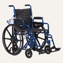 DME Care Solutions DynaRide™ Convertible Wheelchair with Detachable Desk Arm and Foot Rests — 18" x 16"