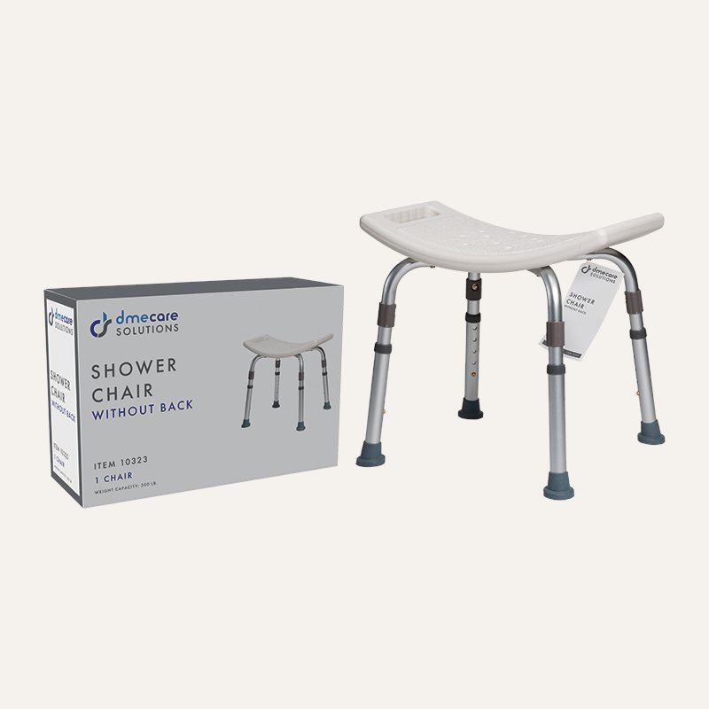 [PTQ-100000510] DME Care Solutions Shower Chair without Back (MPN 10323)