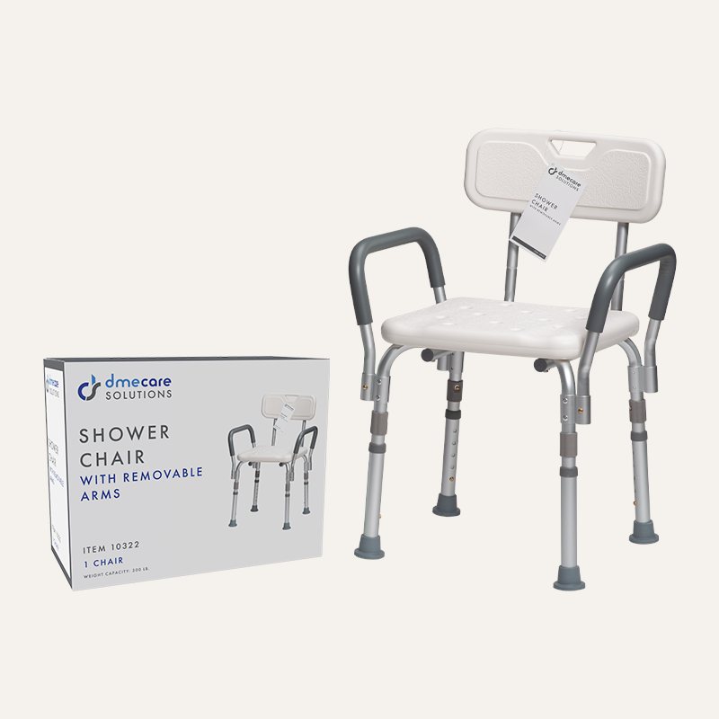 [PTQ-100000512] DME Care Solutions Shower Chair with Removable Back and Arms (MPN 10322)