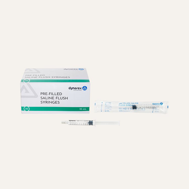 Dynarex Pre-Filled Saline Flush Syringes