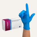 SafeTouch Safe-Touch Blue Nitrile Exam Gloves, Powder-Free