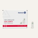Dynarex SecureSafe - Dual Safety Pen Needle, 31G, 5mm, 12/100/cs