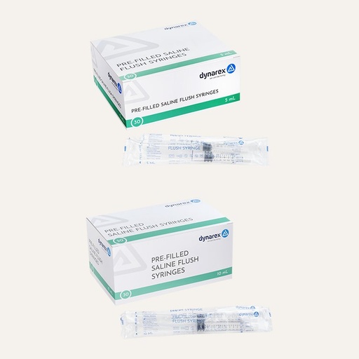 Dynarex Pre-Filled Saline Flush Syringes