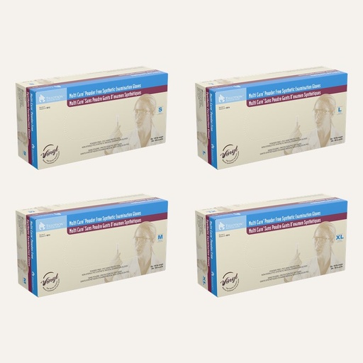 Tillotson Multi Care Vinyl Exam Gloves, Powder-Free