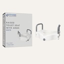 DME Care Solutions Locking Raised Toilet Seat with Arms