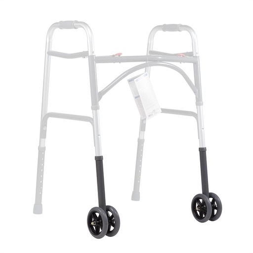 Dynarex 10166 Walker Extension Leg with Dual Wheels